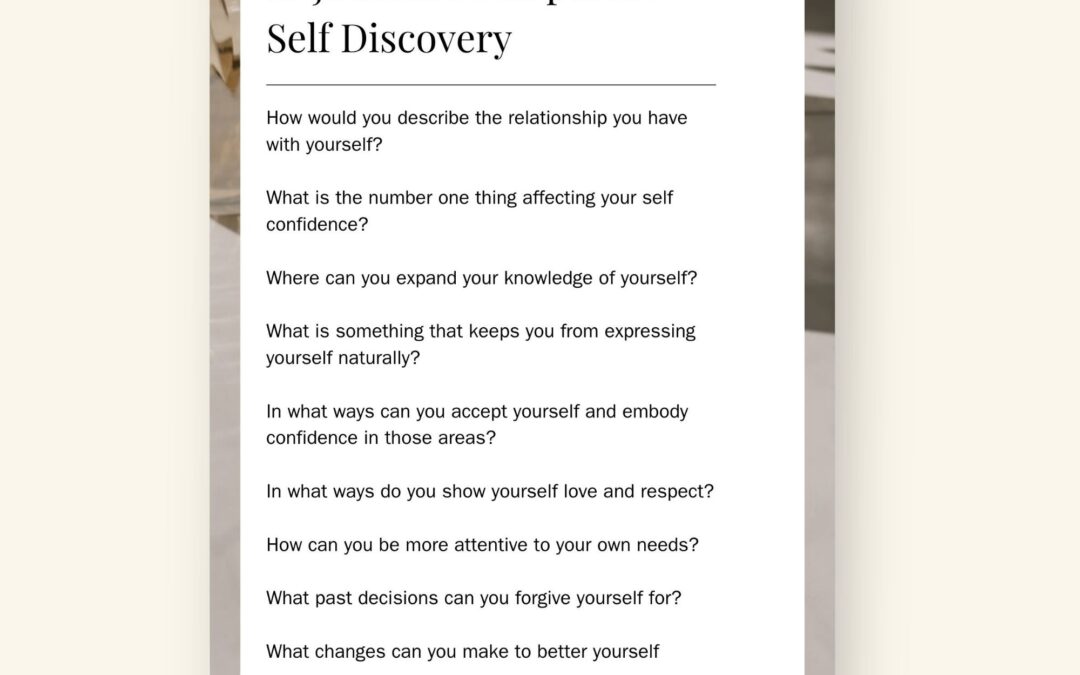 10 Self Discovery Journal Prompts